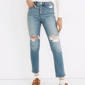 Madewell The Perfect Vintage Distressed Jeans in Denman Wash Size 26